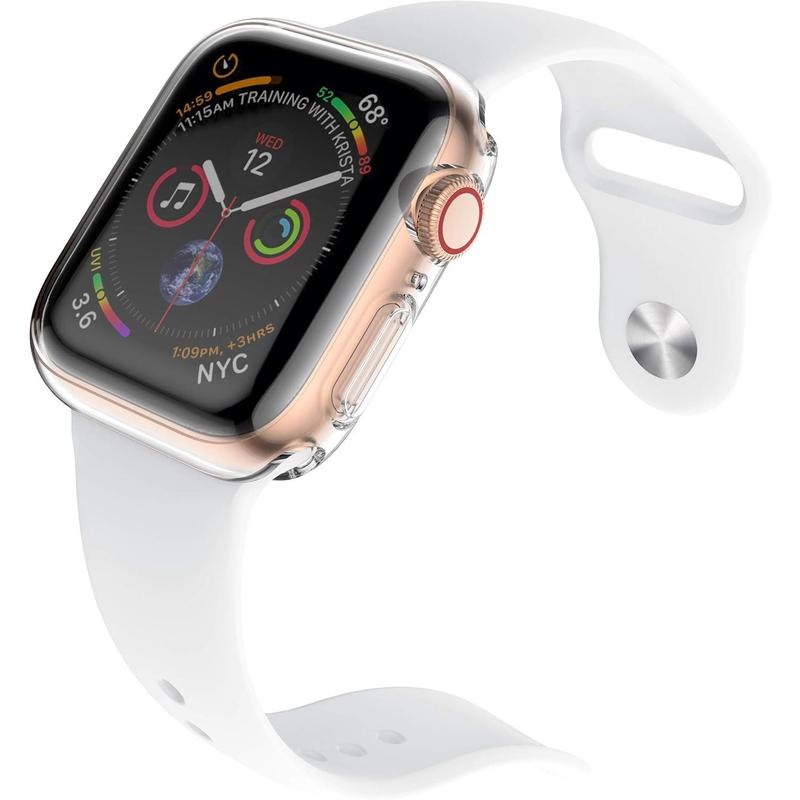 [2-Pack] 40mm Case for Apple Watch SE 2023   Series 6   SE Series 5   Series 4 Screen Protector, Overall Protective Case TPU HD Ultra-Thin Cover for iWatch, 2 Transparent Accessories Wearable Accessories Wearable Protection Handheld