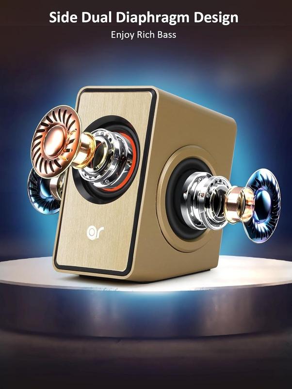 OROW Computer Speaker, 12W Desktop Speaker with Volume Control, 3.5mm Speaker, USB , Dual Diaphragm, USB Speaker for PC Laptop  iMac Projector()