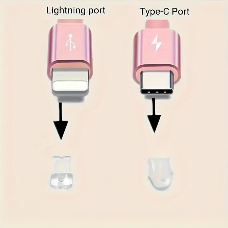 Cute Ghost Design Phone Dust Plug, Anti-dust Phone Charging Port Plug, Mobile Phone Decoration Accessories for Women & Girls
