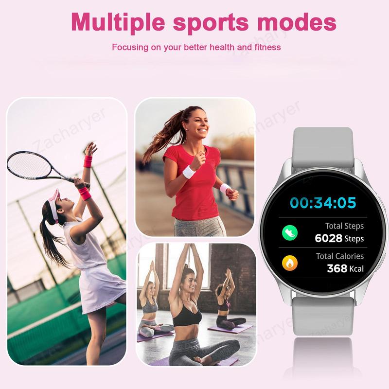 Smart Watch for Men & Women, Outdoor Watch with Wireless Call Dial, Incoming Call Alert & Rejection, Message Alert View, Multiple APP Alerts, Custom Wallpaper, Smart & Wearable Devices Compatible with iPhone Andriod Smartphone