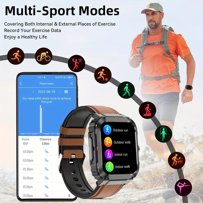 Christmas Gift Ideas ECG Multifunctional Watch for Women & Men -1.92'' Sport Fitness Tracker,Wristwatch and Wearable Smartphone with Body Temp Sleep Monitor  Call  Game  Pedometer for android Iphone