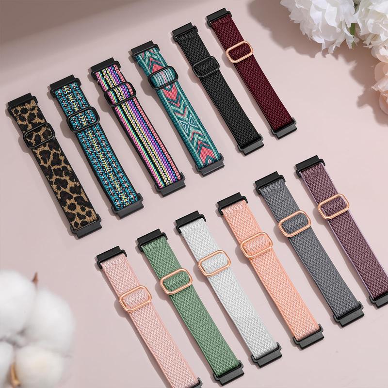 Stretchy Watch Bands Compatible with Galaxy Watch 6 5 4 40mm 44mm (12pcs), Galaxy Watch 5 Pro 45mm, 6 Classic 47mm 43mm, 4 Classic 46mm 42mm, Active 2, Wearable Accessories, Smart Watch Accessories