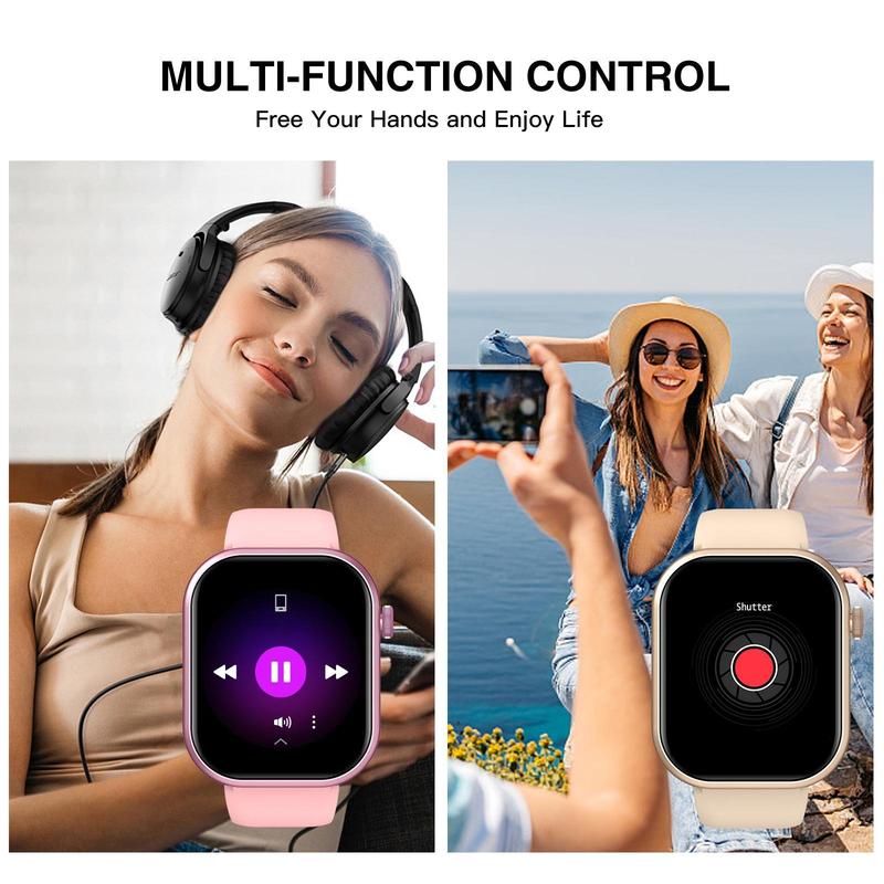 Smart Watch, Multi-functional Sports Smart Watch with Wireless Call, Message Notification, Multiple Sports Modes, Fitness Watch, Suitable for Android and iPhone Phones, Wearable Devices for Smartphone