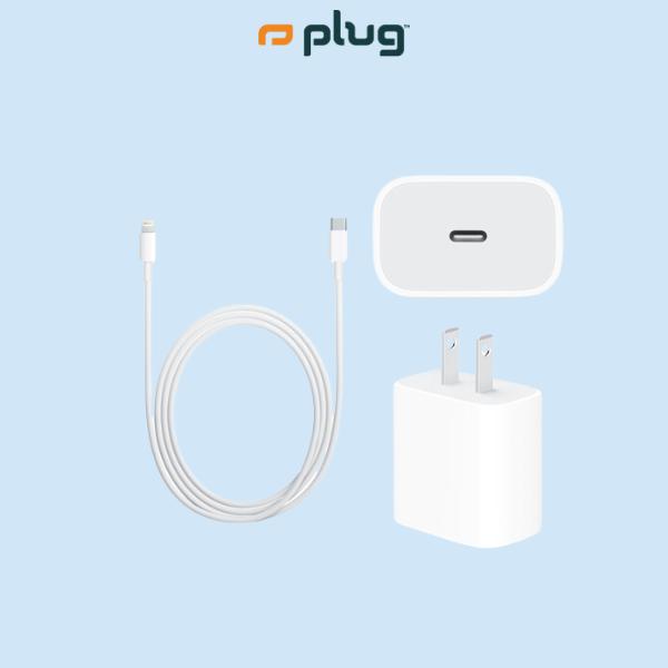 Fast Charger Bundle - Type C Adapter +  Charging Cable (1M) Lightning Usb