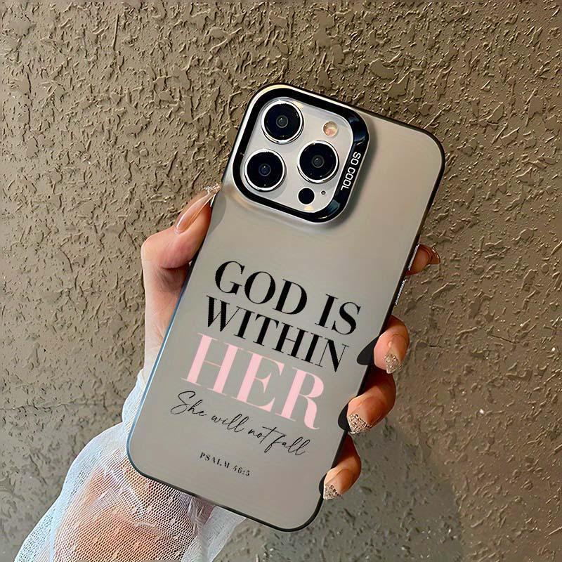 Letter Pattern Phone Case, Anti-drop Cellphone Protective Case, Total Protective Shockproof Mobile Phone Cover for iPhone