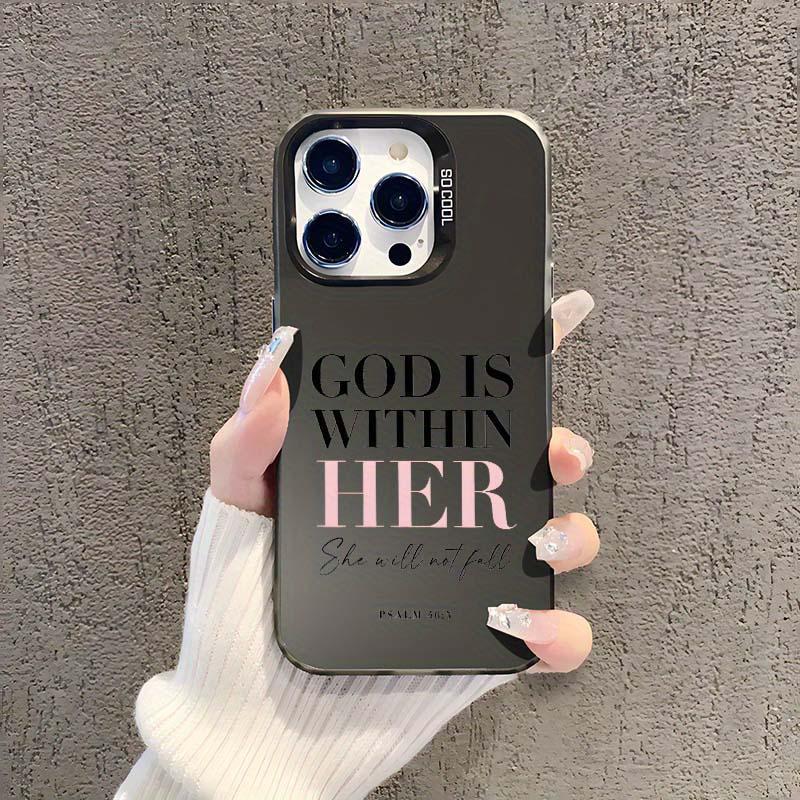 Letter Pattern Phone Case, Anti-drop Cellphone Protective Case, Total Protective Shockproof Mobile Phone Cover for iPhone