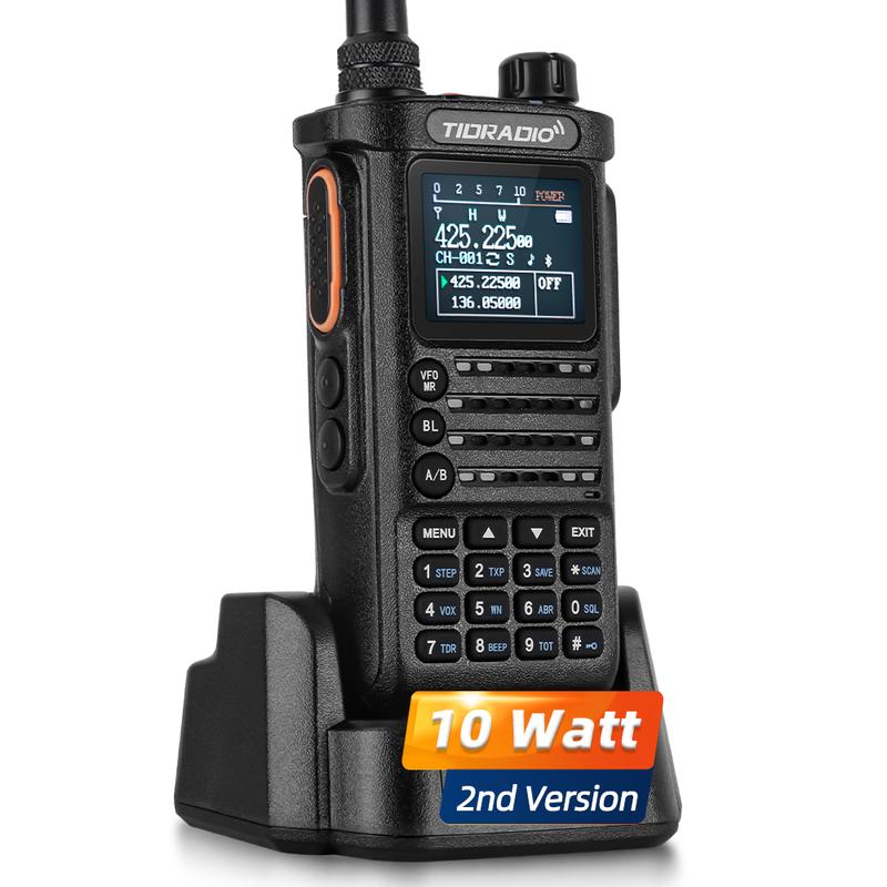TIDRADIO TD-H8 (2nd Gen) GMRS  Ham Radio 10W 2500mAh Battery Capacity Solid Performance Walkie Talkie Handheld Two-Way Radio Wireless Programming Module with Repeater List