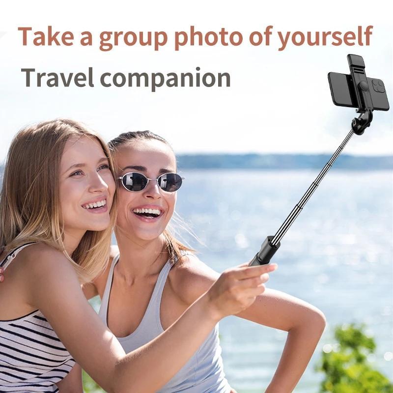 Portable Lightweight Selfie Stick Tripod, Wireless Selfie Stick with Remote Control & Fill Light, Adjustable Bluetooth-compatible Selfie Tripod for Daily Use