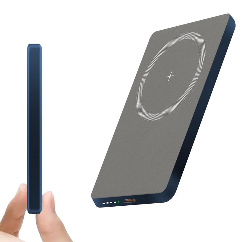 Magnetic Power Bank, 5000mAh Magnetic Power Bank with Type-C Port, 20W PD Fast Charging Wireless Portable Charger for iPhone 15 14 13 12 Pro Max