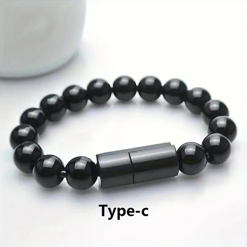 Fast Charging Bracelet, Bracelet Design Type-C Data Cable, Portable Fast Charging For Outdoor Use