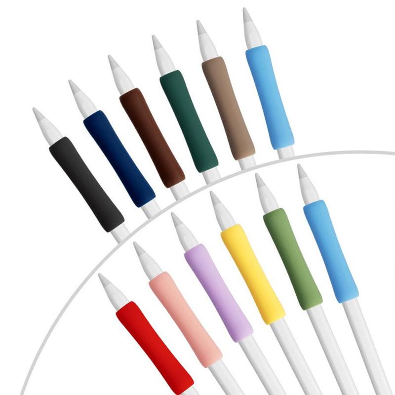Silicone Stylus Pen Grip(No Pen), 2 Counts Stylus Pen Grip, Tablet & Computer Accessories Compatible with Apple Pencil 1st 2nd 3rd Generation