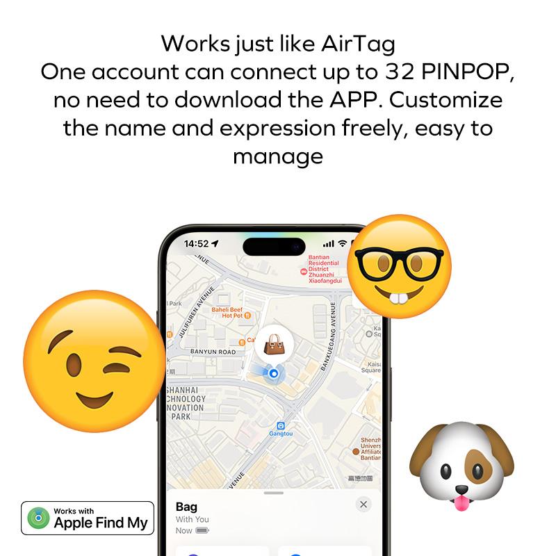 MOMAX GPS Key Finder, Tracker Tag, Works with Apple Find My, Key Tracker with APP,Sound Location, Key Tracker for Luggage, Suitcase, Wallet