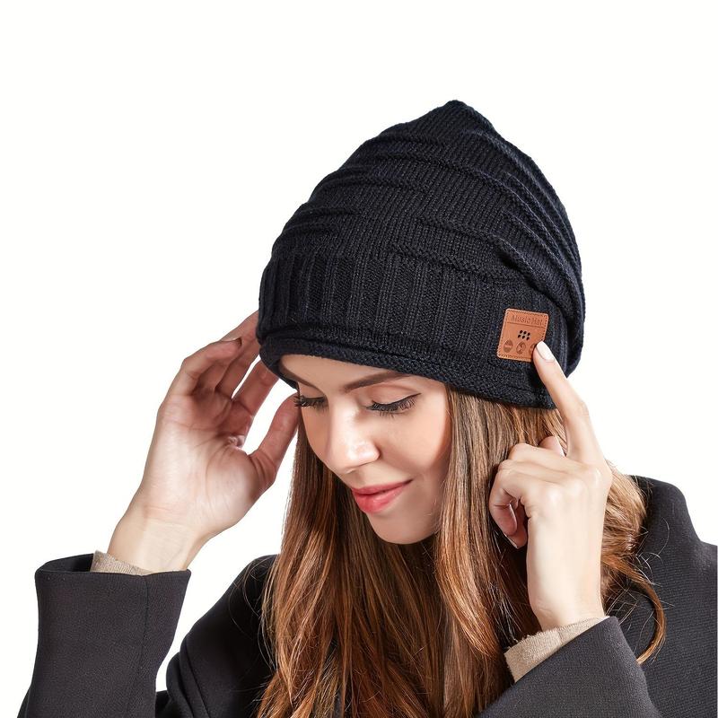 Smart Wearable Devices, Wireless Beanie Hat for Men Gifts, Cool Tech Gift for Men Women Adults Teen Boys, Wireless Beanie Music Hat with Headphones