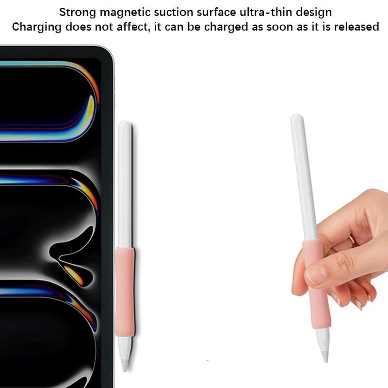 Silicone Stylus Pen Grip(No Pen), 2 Counts Stylus Pen Grip, Tablet & Computer Accessories Compatible with Apple Pencil 1st 2nd 3rd Generation