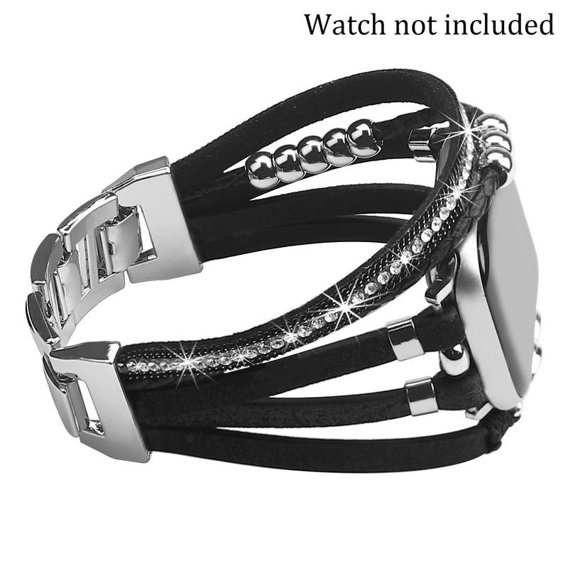 Fashionable Beaded Boho Bracelet Watch Band, Handmade Multilayer Wrap Watch Band for iWatch Bands Replacement, Smart Watch Accessories for Apple Watch 10 9 8 7 SE