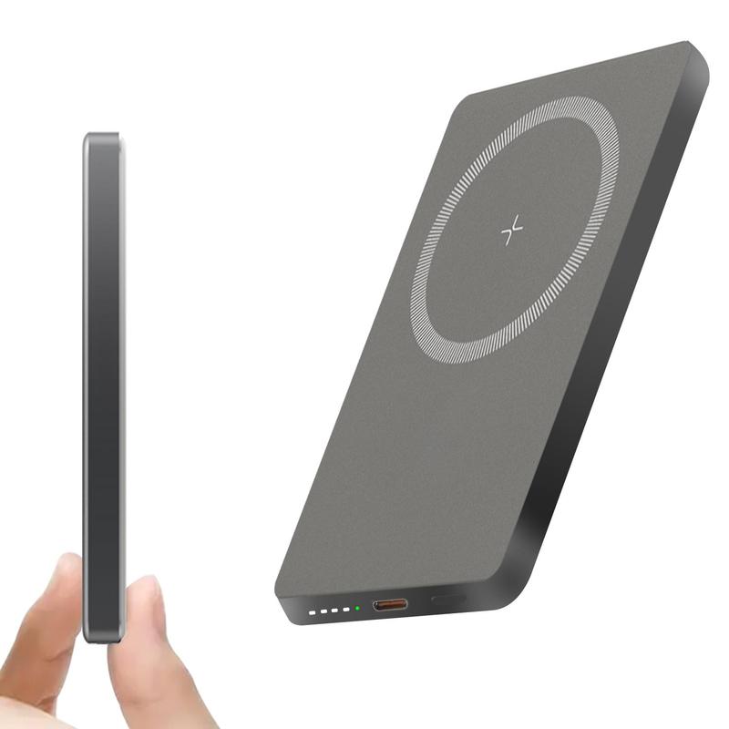 Magnetic Power Bank, 5000mAh Magnetic Power Bank with Type-C Port, 20W PD Fast Charging Wireless Portable Charger for iPhone 15 14 13 12 Pro Max
