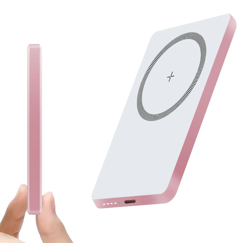 Magnetic Power Bank, 5000mAh Magnetic Power Bank with Type-C Port, 20W PD Fast Charging Wireless Portable Charger for iPhone 15 14 13 12 Pro Max