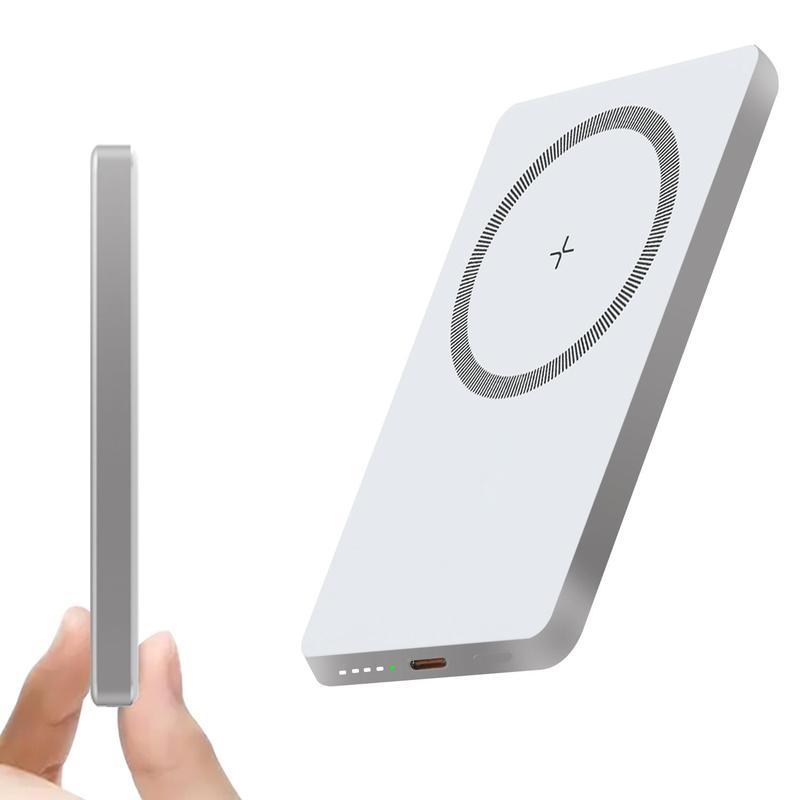 Magnetic Power Bank, 5000mAh Magnetic Power Bank with Type-C Port, 20W PD Fast Charging Wireless Portable Charger for iPhone 15 14 13 12 Pro Max