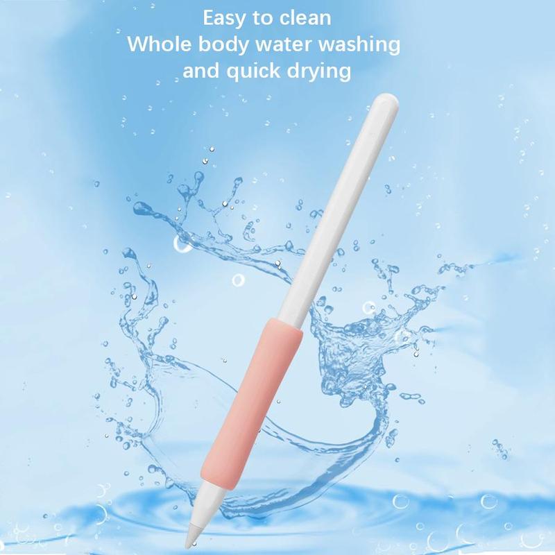Silicone Stylus Pen Grip(No Pen), 2 Counts Stylus Pen Grip, Tablet & Computer Accessories Compatible with Apple Pencil 1st 2nd 3rd Generation