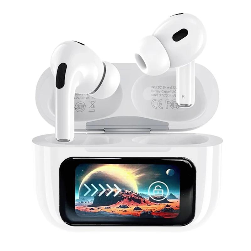 2024 In-Ear TWS Bluetooth Earbuds with LED Display, Noise-Canceling, Long Battery Life, and Sports-Ready Design for iPhone and iPod