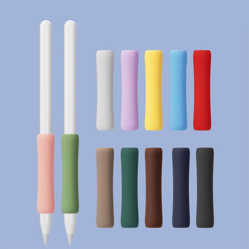 Silicone Stylus Pen Grip(No Pen), 2 Counts Stylus Pen Grip, Tablet & Computer Accessories Compatible with Apple Pencil 1st 2nd 3rd Generation