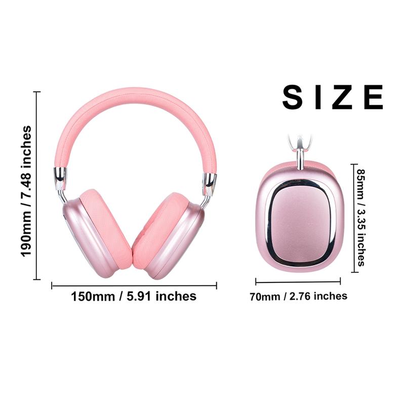 Wireless Headphones with Built-in Microphone, Electronic Audio Earbuds Wireless Noise Cancellation Headphones, Foldable Gaming Headset for iPhones, Computers, MP3, Fun Summer Gift