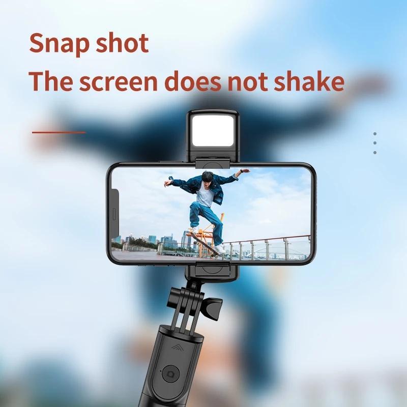 Portable Lightweight Selfie Stick Tripod, Wireless Selfie Stick with Remote Control & Fill Light, Adjustable Bluetooth-compatible Selfie Tripod for Daily Use
