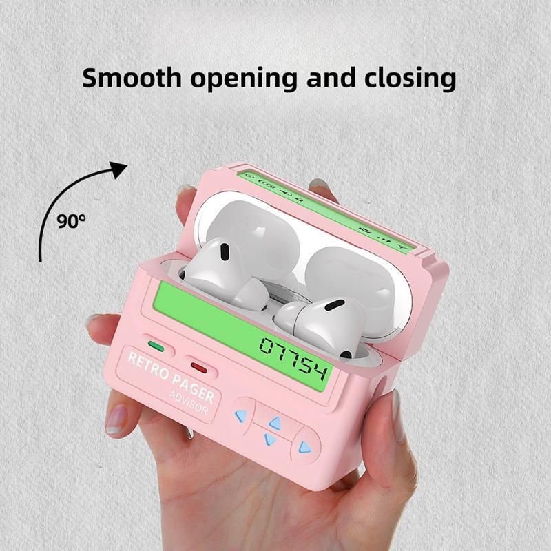 Retro Design Earphone Case, 1 Count Silicone Earphone Protective Cover, Earphone Accessories Compatible with AirPods 4