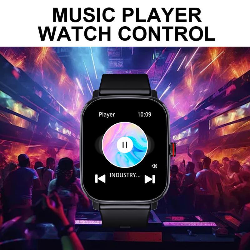 Multi-functional Men's and Women's Smartwatch for Android and iPhone Trendy Fitness Tracker 1.85 inch HD Touch Screen IP68 Waterproof Receive Dial Calls Heart Rate Blood Pressure Detector Calculator Alarm Clock Stopwatch Weather