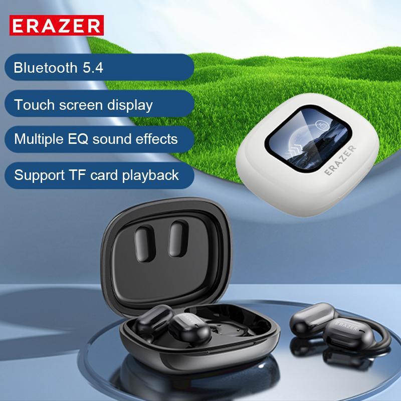 ERAZER OWS Touch Screen Earphone Bluetooth  Headphones Immersive Premium Sound Long Distance Connection Headset with Charging Case