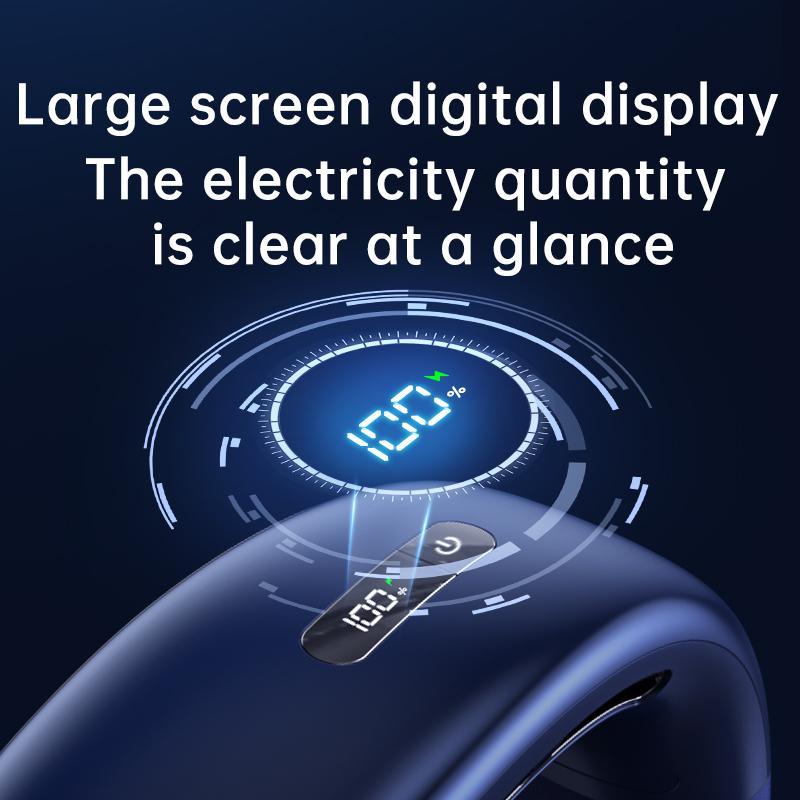 Portable Fan, USB Rechargeable Fan Portable Hanging Neck Fan, 5-speed Adjustable Fans, Silent Personal Cooling Fan, Digital Display Wearable Fan with Battery, Cooling Neck Fan for Summer Outdoor Travel