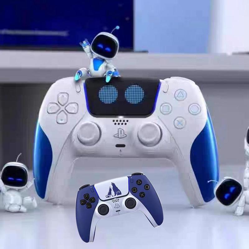 Game Controller Replacement Shell, Game Controller Replacement Shell with Pattern, Console Accessories Compatible with PS5 1.0 2.0 3.0 4.0 5.0 Version