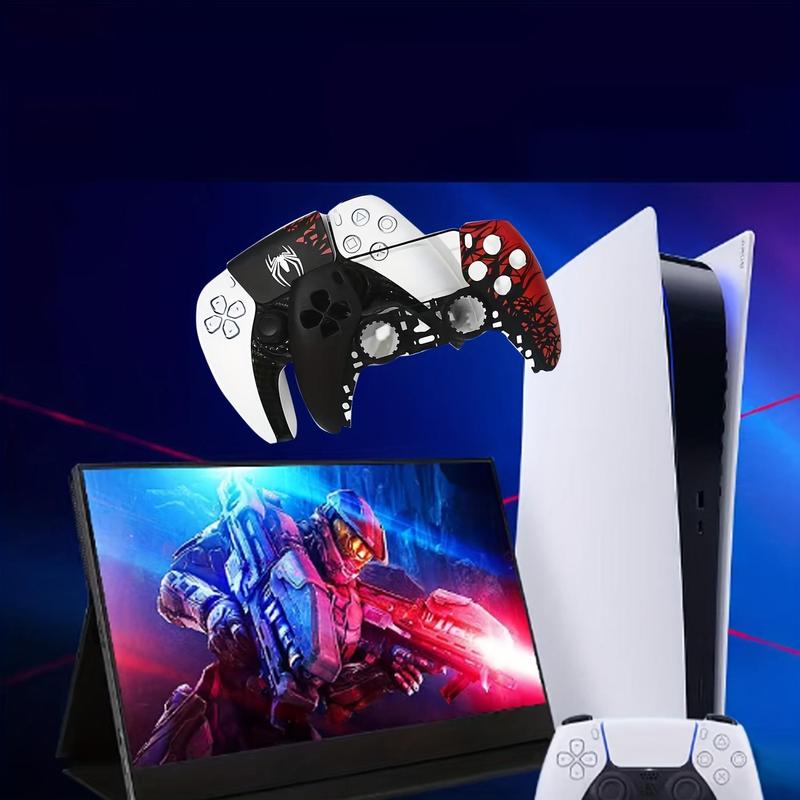 Game Controller Replacement Shell, Game Controller Replacement Shell with Pattern, Console Accessories Compatible with PS5 1.0 2.0 3.0 4.0 5.0 Version