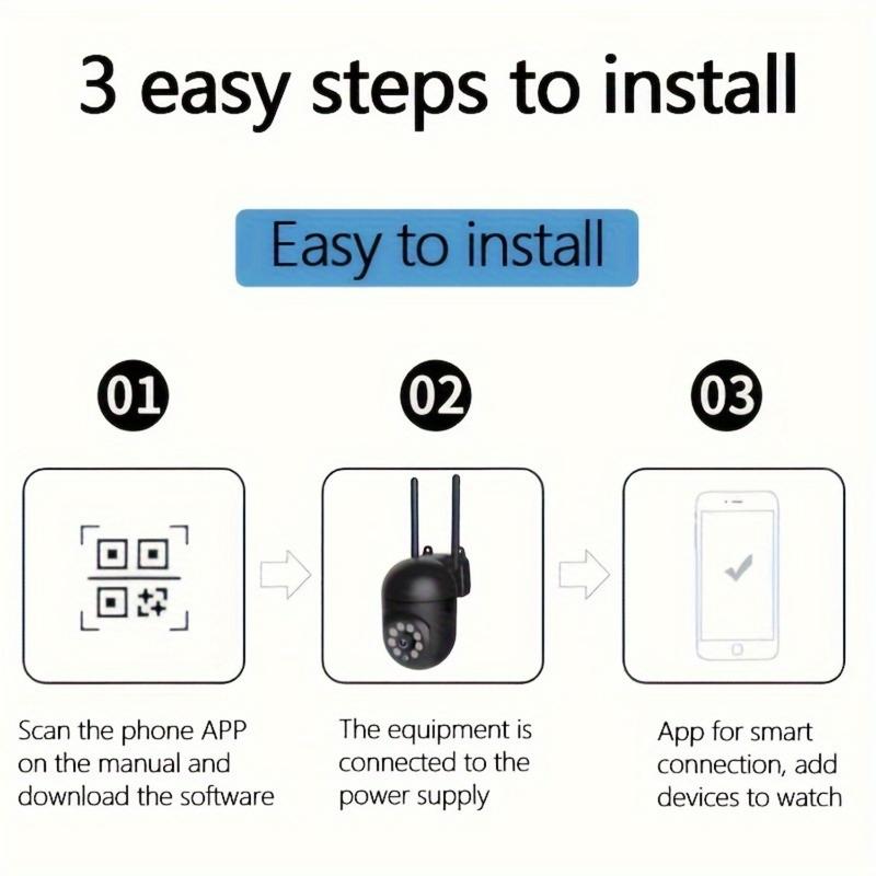 HD WIFI Surveillance Camera with 355-Degree Intercom and Two-Way Audio Security