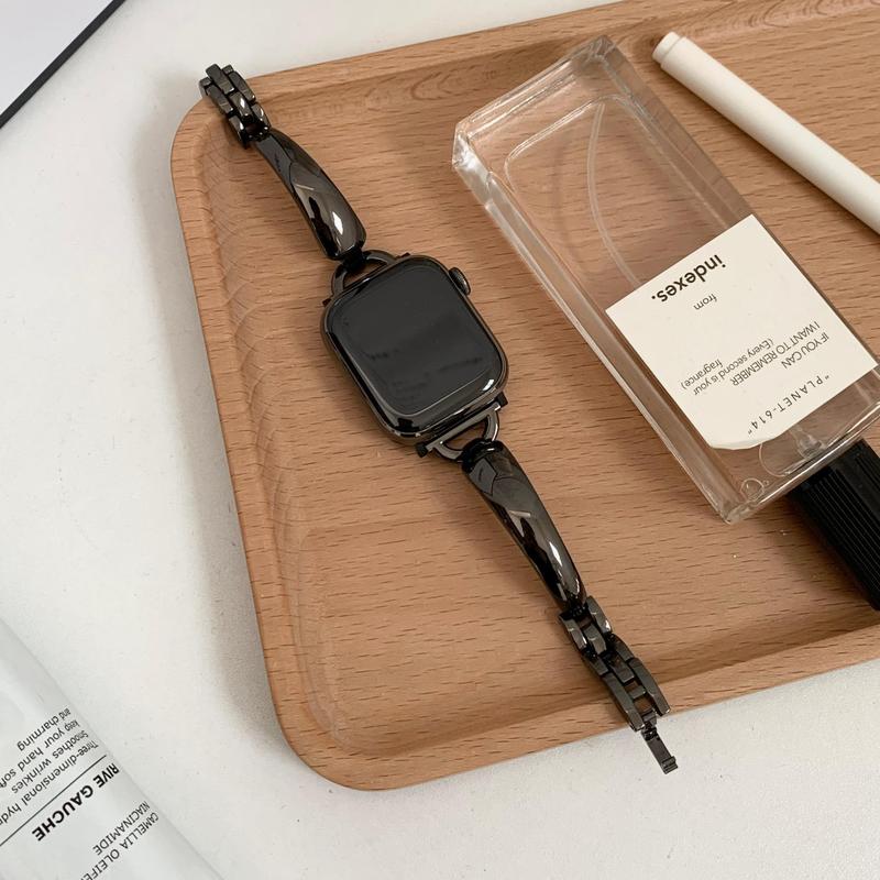 T-shaped Thick Watch Band (Band Only), D-shaped Buckle Watch Band Compatible with Apple Watch, Wearable Accessories Compatible with Apple Watch Series 9 8 7 6 5 4 3 2 1 SE