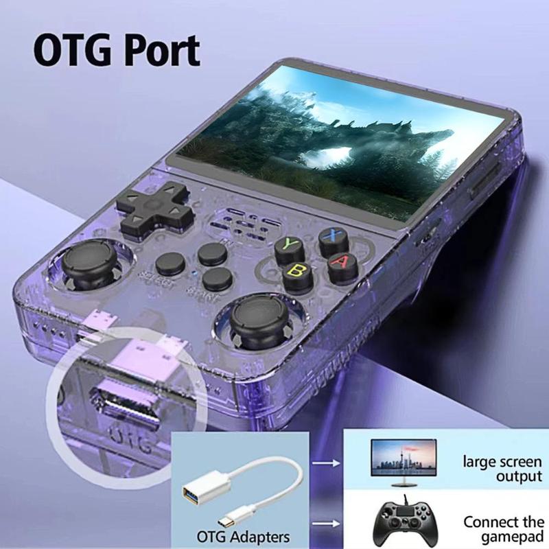 3.5 Inch Retro Handheld Game Console, Open Source Linux System Video Game Console, Portable Handheld Game Console, Ideal Gift for Boys