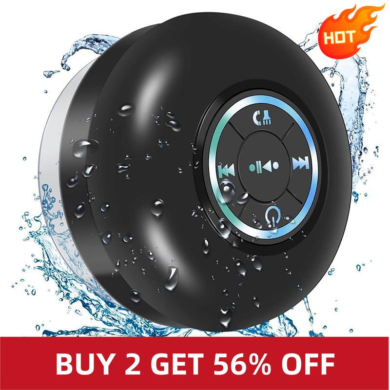 Mini Bluetooth Shower Speaker,Portable Bluetooth-compatible Speaker for Beach, Shower & HomeMini Portable Wireless Speaker.ortable Wireless Speaker with Suction Cup.Pairs Easily to Phones,Tablets, Computer.Gift for Men & Women.