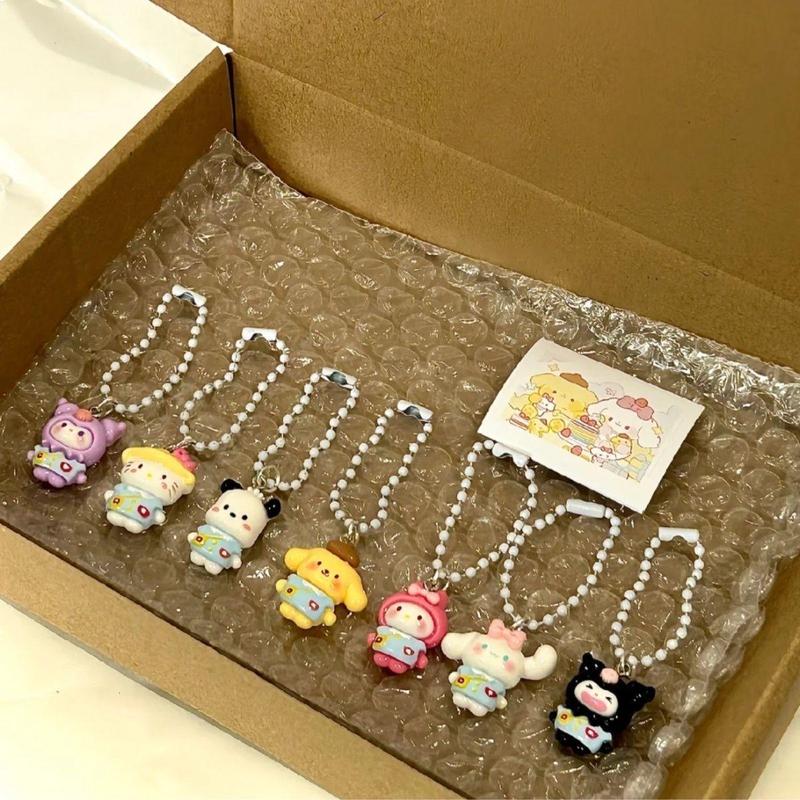 Sanrio Cute Cartoon Design Phone Chain, Cute Phone Lanyard, Fashion Phone Charm for Women & Girls, Mobile Phone Decoration Accessories