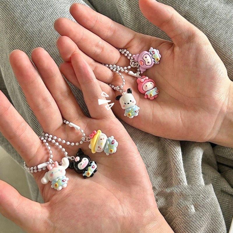 Sanrio Cute Cartoon Design Phone Chain, Cute Phone Lanyard, Fashion Phone Charm for Women & Girls, Mobile Phone Decoration Accessories