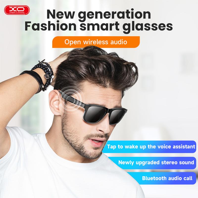 Smart Glasses Listenable Songs,Wireless Headphone Smart Glasses for Mobile Phone,Back to School Cool Gifts,Glasses For Men and Woman,100H Standby Time Long Battery, Athletic Outdoor UV Protection and Voice Control Audio Headset Earbud