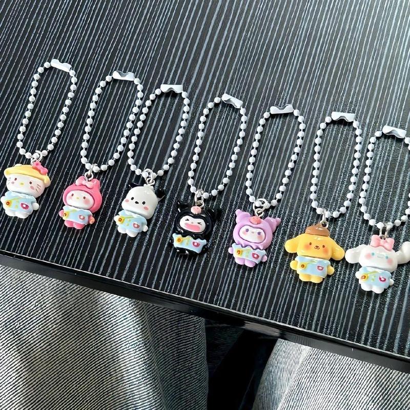 Sanrio Cute Cartoon Design Phone Chain, Cute Phone Lanyard, Fashion Phone Charm for Women & Girls, Mobile Phone Decoration Accessories