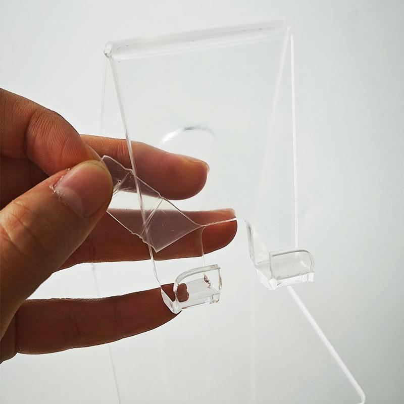 Clear Acrylic Phone Holder, 1 Count Desktop Phone Stand, Multipurpose Desk Organizer for Home Office Dormitory