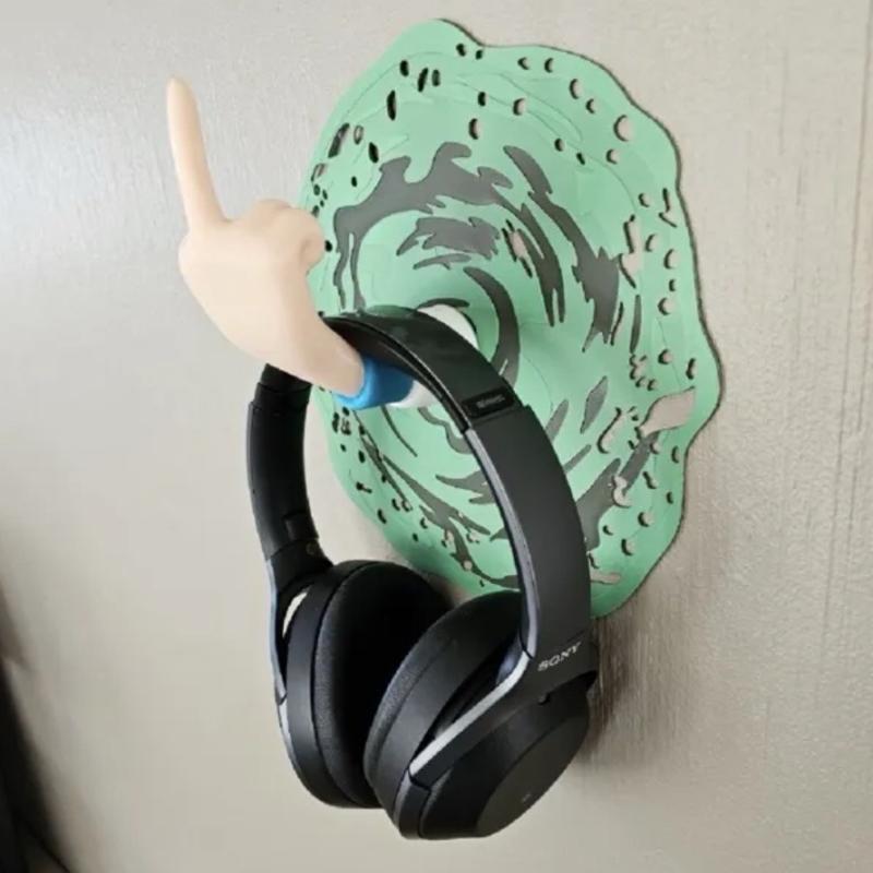 Rick and Morty headphone holder