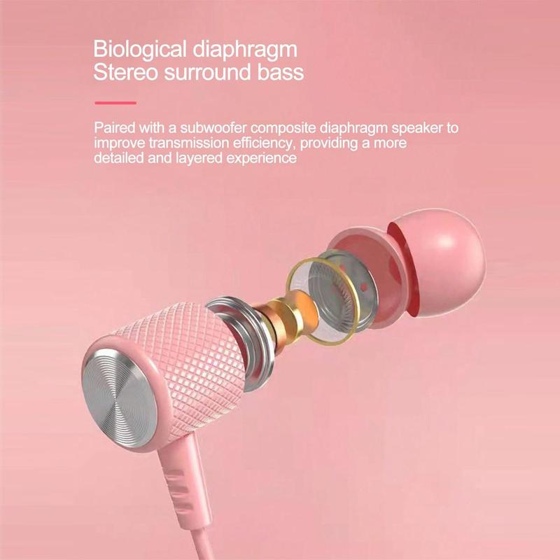 Neck Hanging Wireless Headphone, In-ear Design Neckband Bluetooth-compatible Wireless Headphone, Noise Cancelling High Sound Quality Earphone for Sport Running Gym Office