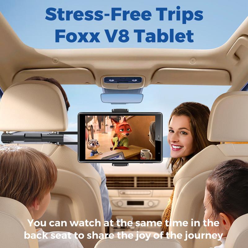 FOXXD Vibrant 8-inch StudyPro Android Tablet with 10GB Free Data, No WiFi Needed, Ideal for Work & Play