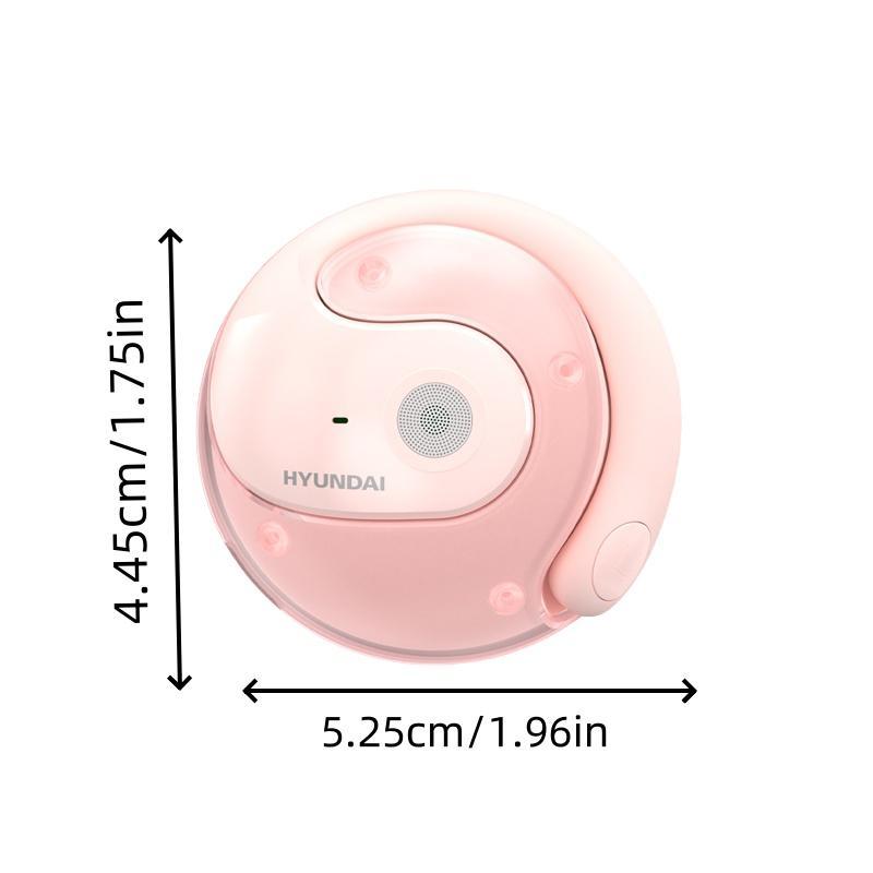 HYUNDAI HY-T26 Wireless Headphones, Waterproof Sport Wireless Earbuds, Ear-hanging Design Bluetooth-compatible OWS Earphone with Mic, Rechargeable Noise Cancelling Headphone, Wireless Headphone, Headset for Gaming Sport, Fun Summer Gift, Audio Accessories
