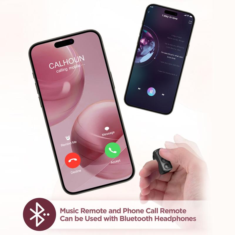 Starzoo Remote Control for, Scrolling Ring Scroller Page Turner, Bluetooth Camera Video Recording Remote, Music Control, for Kindle,iPad,iPhone Selfie Smartphone Cellphone Cellphone