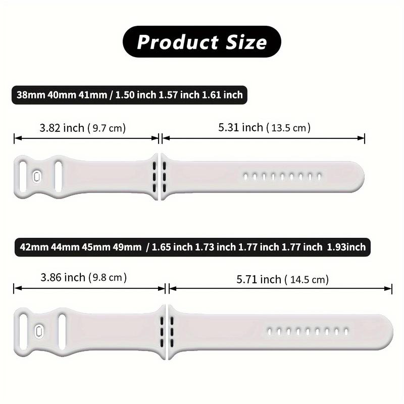 Christmas Themed Watch Band (Band Only), 1 Count Fashionable Watch Band for Men & Women, Cute Snowflake Pattern Watch Band for Apple Watch SE Series 9 8 7 6 5 4 3 2 1