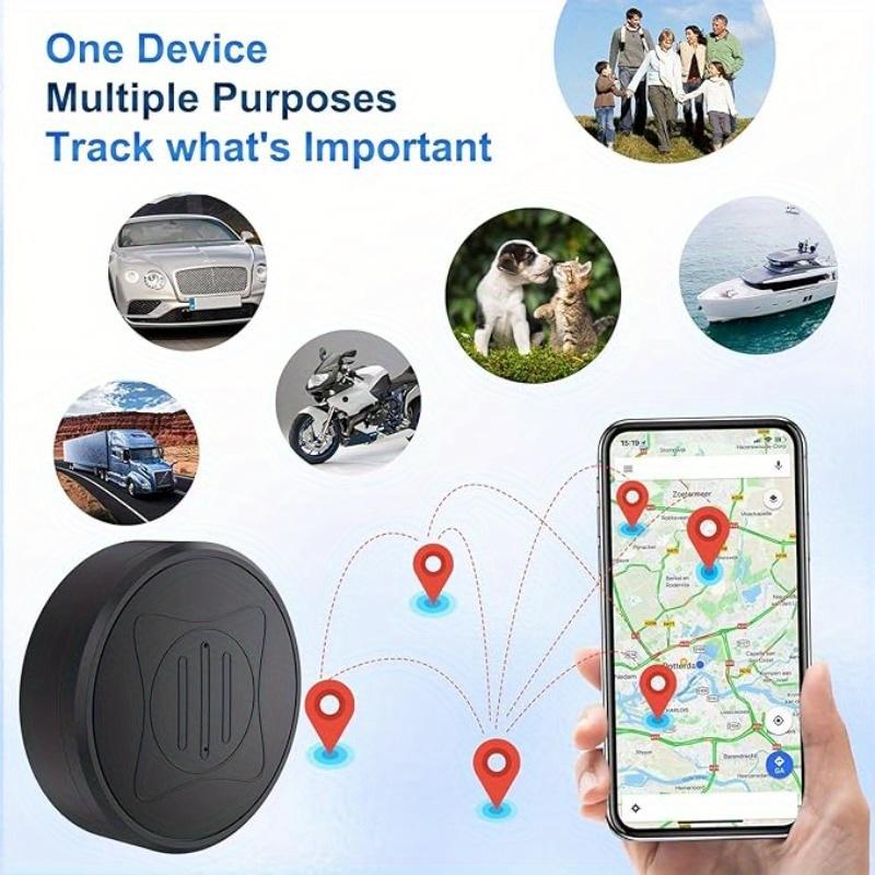 GPS Tracker for Vehicles, Mini Magnetic GPS Real Time Car Locator, Micro GPS Tracking Device, Full Global Coverage Long Standby GSM SIM GPS Tracker for Vehicle, Car, Person Location.