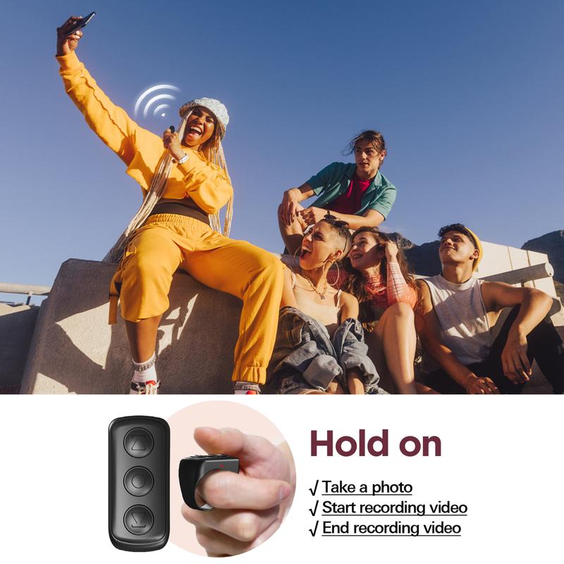 Starzoo Remote Control for, Scrolling Ring Scroller Page Turner, Bluetooth Camera Video Recording Remote, Music Control, for Kindle,iPad,iPhone Selfie Smartphone Cellphone Cellphone